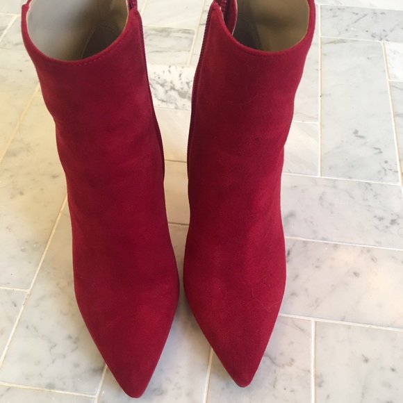marc fisher red booties